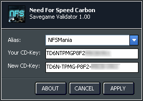 NFS CARBON SAVEGAME VALIDATOR